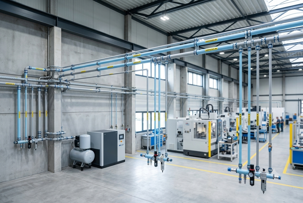 modular-compressed-air-piping-installation